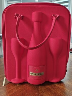 Pink Champagne Bottle Tote